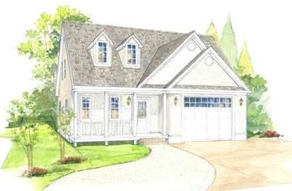 ガレージのある大屋根のお家